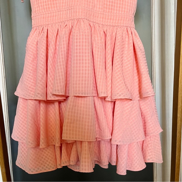 SAFIA PEACH OFF SHOULDER MINI DRESS - Picture 7 of 8